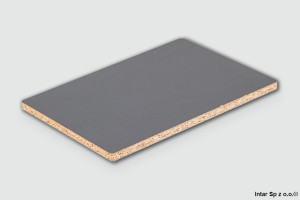 Płyta wiórowa laminowana, 0164 PE, Antracyt, Gr. 16 mm, 2800x2070 mm, P2 EN 16516, KRONOSPAN