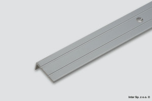 Listwa schodowa aluminiowa, 1-06316-01-180, L-1800 mm, S-10 mm, 01 Srebrny, ASPRO