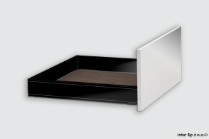 Komplet - Szuflada LEGRABOX, L-550 mm, Wys. N, 40kg, Expando ZF7N70E2, Czarny mat, BLUM