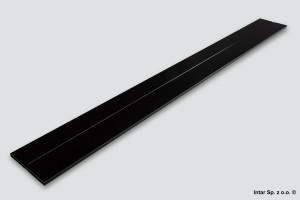 Listwa poprzeczna ANTARO ORGA-LINE, Z40L1077A, L=1077 mm, H=110.4 mm, Do przycięcia, Brunatnoczarny, BLUM