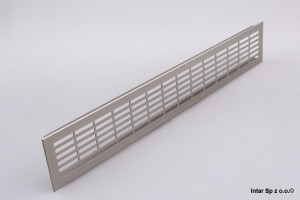 Kratka wentylacyjna K1, 00800115, 480 mm x 80 mm, Inox, ZOBAL