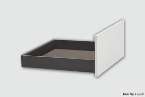 Komplet - Szuflada LEGRABOX, L-350 mm, Wys. M, 40kg, Expando ZF7M70E2, Antracytowy, BLUM