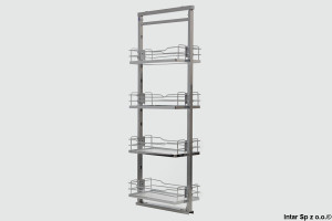 Kosz Cargo MIDI czteropoziomowy PRESTIGE SUPREME, W-5400D-400.G2, H-1710 mm, S-400 mm, Chrom, NOMET