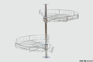 Kosz obrotowy W-4282, 1/2, 820 mm, Srebrny, NOMET
