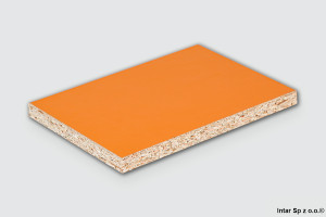 Płyta wiórowa laminowana, 0132 PE, Pomarańczowy, Gr. 18 mm, 2800x2070 mm, KRONOSPAN