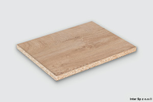 Płyta wiórowa laminowana, K5414 RO, Dąb ENDgrain Clasic, Gr. 19 mm, 2800x2070 mm, KAINDL