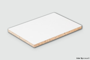 Płyta wiórowa połyskowa, 0101 SQ/BS, Biały Frontowy, Gr. 28 mm, 2800x2070 mm, P2 EN 16516, KRONOSPAN