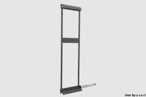 Stelaż wąski do CARGO MAXI PRESTIGE SUPREME, W-5900-1700L.P68, H-1700 mm, LEWY, Wąski, Lakier, Antracytowy, NOMET