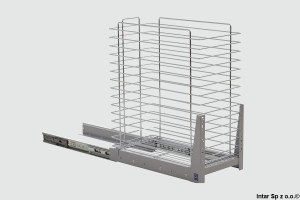 Kosz Cargo MINI jednopoziomowe STANDARD, W-2316M-500.G2, S-500 mm, Miękki domyk, Chrom połyskowy, NOMET