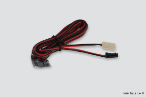 Mikrokonektor do taśmy LED 8 mm, MO-LF08-2M-D2, Przewód 2 m, Ocynkowane końcówki, DESIGN LIGHT