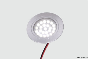 Oprawa LED, OVAL-2W-AL-60K-01, 12V, 2,0W, 24, 2m, Biały zimny, Wpuszczany, Aluminiowy, DESIGN LIGHT