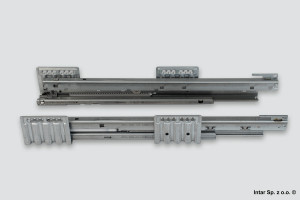 Prowadnica MERIVOBOX, 450.4501B, 40 kg, NL-450 mm, Prawy+Lewy, Pełny wysuw, BLUM