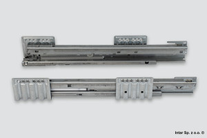 Prowadnica MERIVOBOX, 450.4001B, 40 kg, NL-400 mm, Prawy+Lewy, Pełny wysuw, BLUM