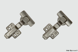 Zawias półwpuszczany Fi-35 mm, 222863, Prowadnik H-0 mm, Zatrzaskowy, Z cichym domykiem, Zestaw 2 szt., SEVROLL
