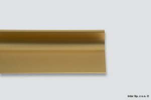 Listwa korytkowa pojedyncza pozioma L, 28.0101.07.G, L-2500 mm, Złoty, PEKA