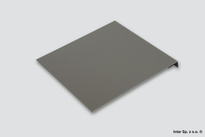 Adapter do montażu ramy tylnej AMBIA-LINE, ZZC7A0U0F, S-242 mm, Wys. F, Antracyt matowy, BLUM