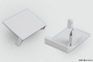 Mocowanie panelu wewnętrznego TANDEBOX ANTARO, ZIF.71M0, Wys. M, R+L, Jasnoszary, BLUM