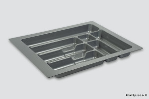 Wkład szufladowy COMFORT 450, 385x490 mm, Metalik, POLI