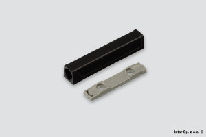 Adapter TIP-ON, 956A1201, Prosty, Długi, Brunatnoczarny, BLUM