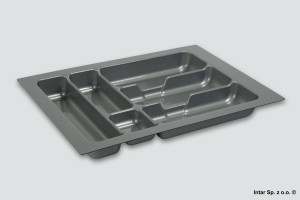 Wkład szufladowy COMFORT 400, 335x490 mm, Metalik, POLI