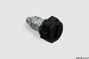 Stopka meblowa, 9375 + 318L206, H-27,2 mm, Czarny, EB
