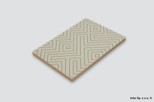 Płyta MDF, Splashback, 2-str., K219/K220 SU/SU, Graphic Labirynt, 10X640x4100 mm, EN 16516, KRONOSPAN
