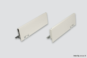 Boki do szuflady LEGRABOX PURE, 770M3502S, L-350 mm, Wys. M, R+L, Jedwabiście biały, BLUM