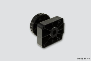 Nóżka meblowa, 10/04.A080 +10/05.0251, H-80 mm, 400 kg, 3-częściowa, Czarny, VOLPATO