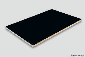 Płyta MDF akrylowa, 0190 AM, Acrylic Matt Czarny, Gr. 18 mm, 2800x1300 mm, KRONOSPAN