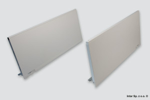 Boki do szuflady LEGRABOX PURE, 770F5002S, L-500 mm, Wys. F, R+L, Jedwabiście biały, BLUM
