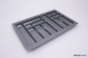 Wkład szufladowy COMFORT 800, 735x490 mm, Metalik, POLI