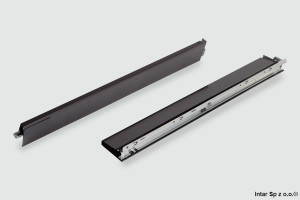 Boki do szuflady TANDEMBOX ANTARO, 378M6502SA, L-650 mm, Wys. M, R+L, Brunatnoczarny, BLUM