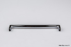 Uchwyt meblowy TWIX, C-5458.P59-G2, S=256 mm, Czarny połyskowy/Chrom połyskowy, NOMET