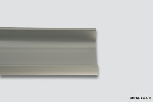 Listwa korytkowa podwójna pozioma C, 28.0201.00.AL, L-2500 mm, Aluminium, PEKA