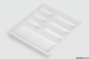 Wkład na sztućce CLASSICO 600, 07.60142.BL, S-516 mm, Biały, PEKA