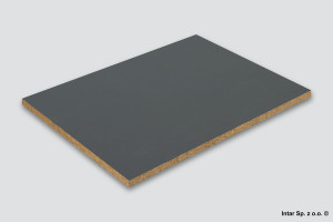 Płyta wiórowa akrylowa, 2166 OM/PE, Basalt, Gr. 19 mm, 2790x1300 mm, KAINDL
