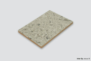 Płyta MDF, Splashback, 2-str., K095/K102 SU/SU, Marmur Terrazzo Jasny, 10X640x4100 mm, EN 16516, KRONOSPAN