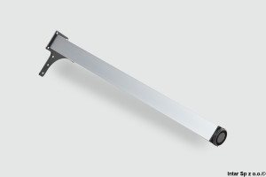 Noga meblowa kwadratowa, AC282-K-710-ALU, FI-50, H-710 mm, Aluminiowy, SHOP LINE
