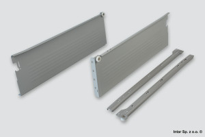 Szuflada METABOX, 320M5500C15MX, H-86 mm, L-550 mm, Częściowy wysuw, 25 kg, Szary, BLUM