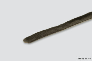 Szczotka przeciwkurzowa 4,8x13 mm, 20024, Rolka-200 mb, Bez kleju, Szary SEVROLL