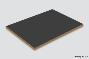 Płyta MDF lakierowana jednostronnie, 0164 UM, Antracyt, Gr. 18 mm, 2800x2070 mm, KRONOSPAN