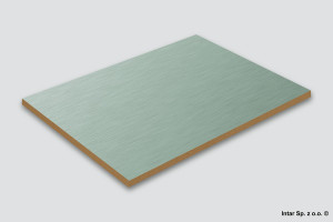 Płyta MDF laminowana jednostronnie, AL01, Brushed Aluminium, Gr. 18,7 mm, 2800x1300 mm, KRONOSPAN