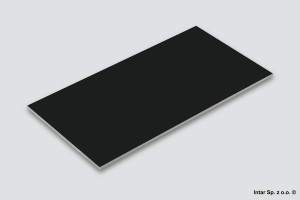 Płyta ścienna SPC Rocko Wall/Tiles, 0190 PT, Czarny, Gr. 4 mm, 2800x1230 mm, KRONOSPAN