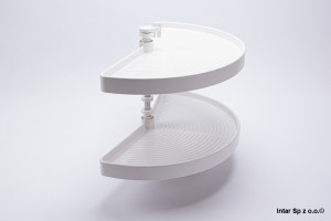 Kosz obrotowy HOOP 1/2, 86113110, FI-650 mm, Biały, UNION PLAST