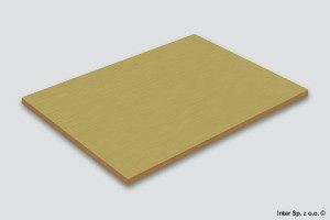 Płyta MDF laminowana jednostronnie, AL04, Brushed Gold, Gr. 18,7 mm, 2800x1300 mm, KRONOSPAN