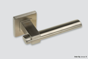 Klamka Ovalix Q, 30-0083, Rozeta kwadratowa, R9, Stal nierdzewna, VDS