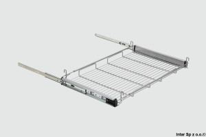 Półka na bieliznę+ramka, W-3321-400.P22, Srebrny, NOMET