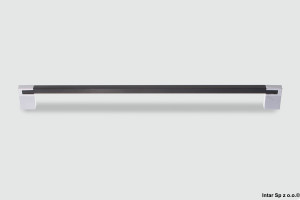 Uchwyt meblowy PERO, C-5149-256.P59-G2, S=256 mm, Czarny połysk/Chrom połysk, NOMET