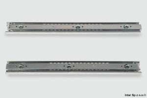 Prowadnica kulkowa H-45 mm STRONG, 92016T, L-550 mm, 45 kg, Pełny wysuw, Z podpórką, DEMOS TRADE