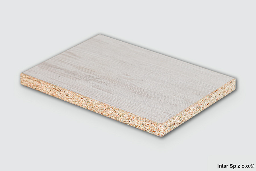 Płyta wiórowa laminowana, K083 SN, Jasny Artwood, Gr. 18 mm